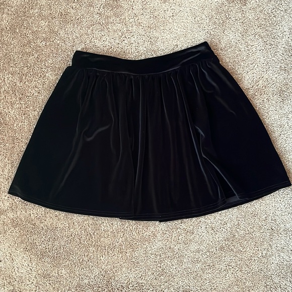 Foreign Exchange Velour Skater Skirt - Picture 1 of 6